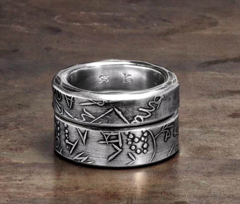 werkstatt munchen wm double ring relief ring