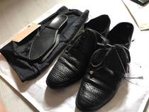 Dark Ensemble Experimentalism CAROL CHRISTIAN POELL ccp Horse leather handmade low Help Derby leather shoes