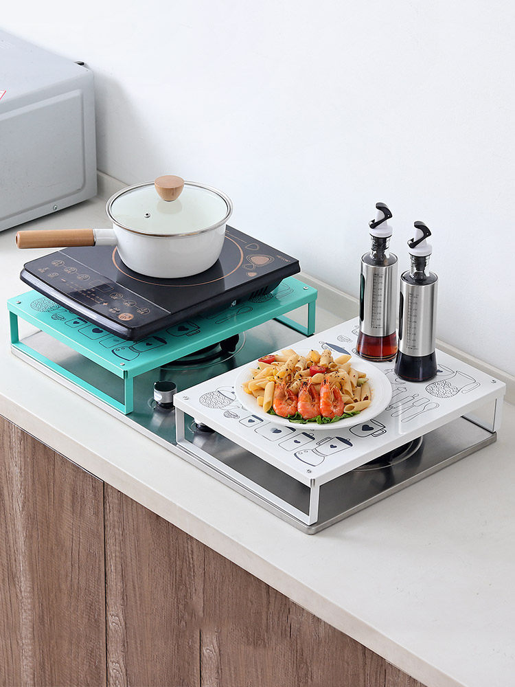 Yusxi Electromagnetic stove stove rack shelf gas stove cover kitchen microwave stove frame gas stove cover