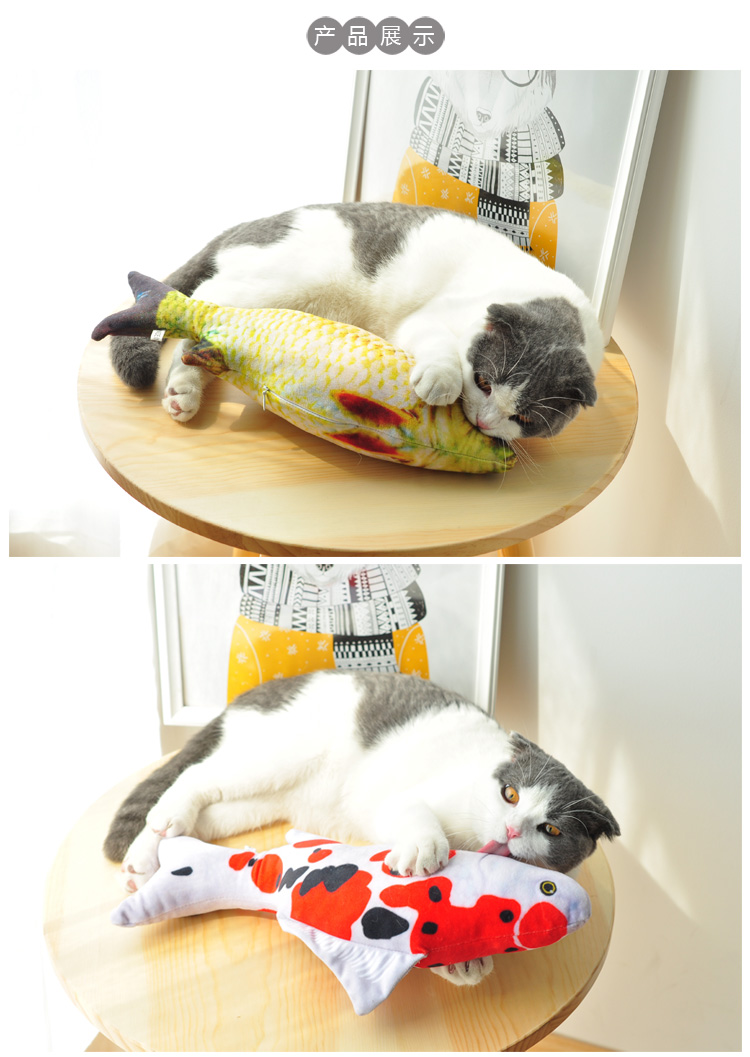 Pet Gối Dog Ngủ Gối Teddy Mô phỏng Cá Mèo Đồ chơi Cá Mèo Bạc hà Cá Cá Gối Gối Mèo banh đồ chơi cho chó