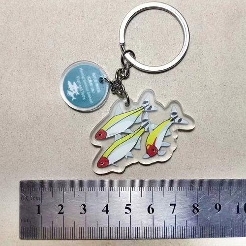 [Зоопарк] Акриловая плоскость тропическая рыба красная носовая ложка, вытягивающая рыба, висящая шар