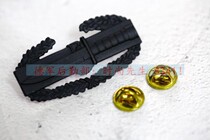 New US battle raid skills metal badge black stationed assault medallion animation badge