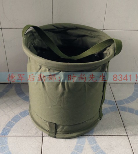 Canvas folding bucket car thick portable retractable water storage car wash bucket outdoor fishing cloth pocket