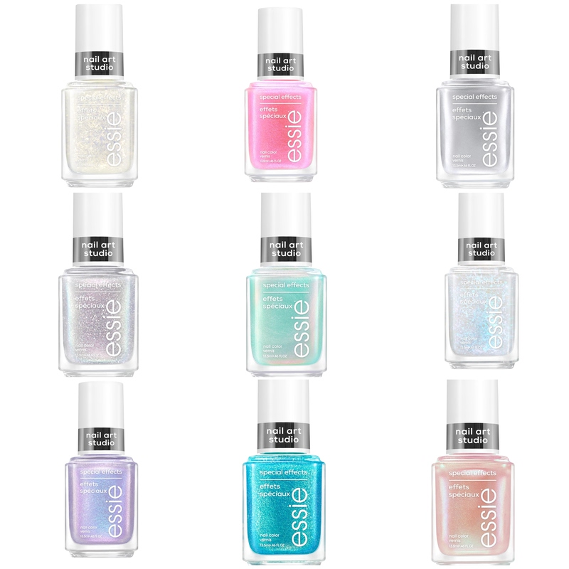 Essie Nail Polish Special Effect Top Coat Crushed Diamond Ethereal Escape/Astral Aura/Starlight