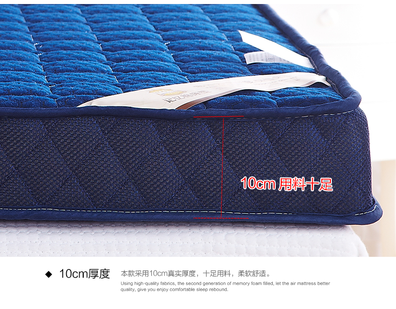 Dày 10cm tatami 0.9m 1 1.2 1.35 1.5 1.8x1.9 * 2x2.2 mét đơn nệm đôi