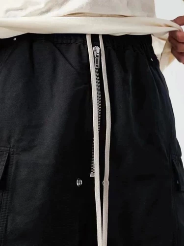 I795 RO стиль Bela, рабочая одежда на молнии и шнурке с несколькими карманами, шорты из чистого хлопка, свободные широкие летние, универсальные