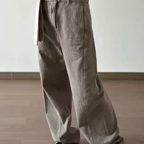 Lemai 23ss витой ремень с лентой витой шов ятаган брюки черные джинсы для мужчин осень и зима