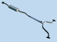 Teana double-layer thick stainless steel 409 steel exhaust pipe silencer muffler middle section