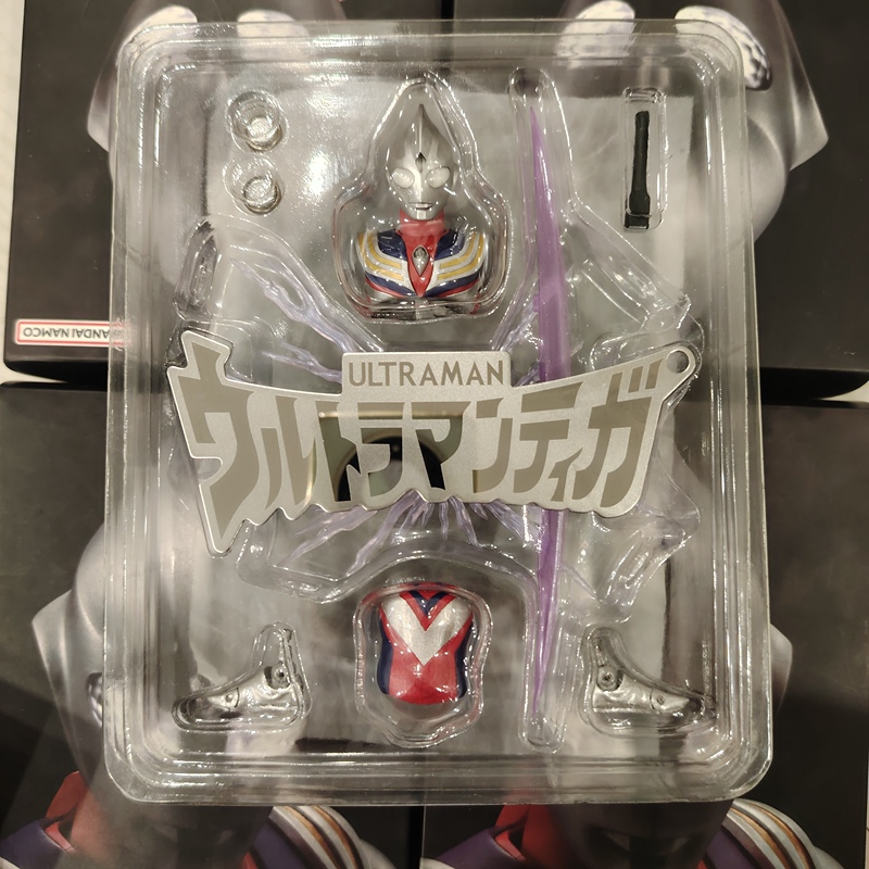 Tl Tianlong Third-Party Shf Real Bone Carving Composite Tiga Luminous Version Set with Luminous Head, Chest Light, Timer, and Glow
