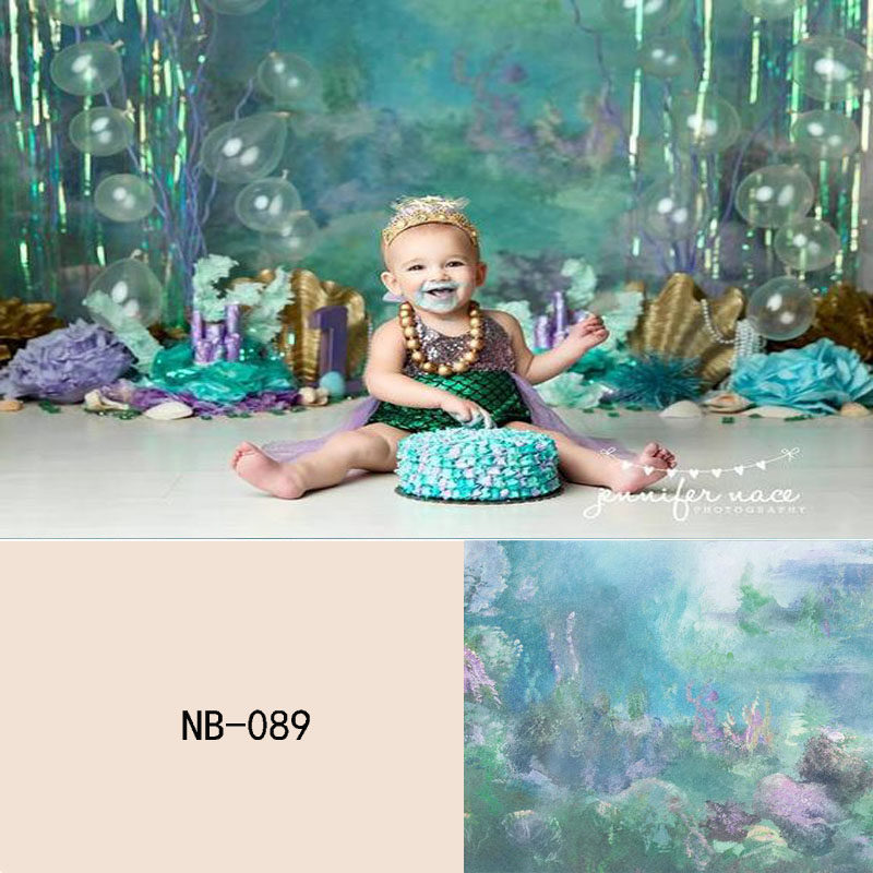 Creative Beauty Children Photo Background European And European Wind Age Newborn Background Soft Glue Photo Background Marine Background