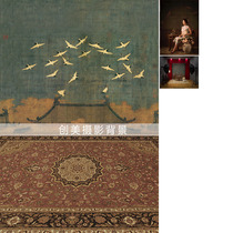 Crane Ruitu Cheongsam costume background Chinese style cheongsam background studio costume family portrait background studio background