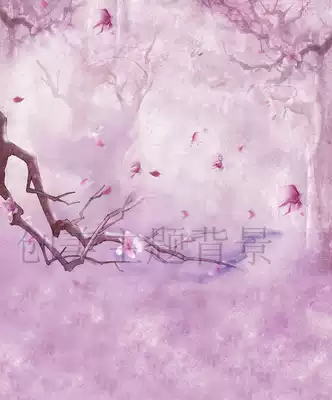 Plate theme costume photo background photo studio costume photo photo dream peach blossom costume background pz-815