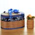 hộp đựng mỹ phẩm mini Giỏ tre nâu GM chung du lịch hoàn thiện hộp bọ cạp lớn lễ hội màu xanh của cửa hàng bách hóa nhỏ có bìa lớn - Trang chủ hộp nhựa vuông trong suốt Trang chủ