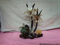 Early hand-made ox horn jade crafts ornaments bone tooth wood bamboo carving nostalgic second-hand old-fashioned furnishings