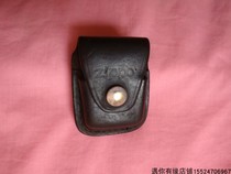 Original second-hand pure thick cowhide ZIPPO lighter case belt waist hanging leather case collection nostalgic old objects