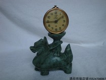Soviet peace dove 11 diamond alarm clock old seat wall clock old-fashioned household objects with Xiuyu dragon tortoise base