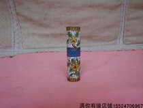 In the 1980s the export-produced copper tire filigree enamel cloisonné seal box spice bucket toothpick box decoration old crafts