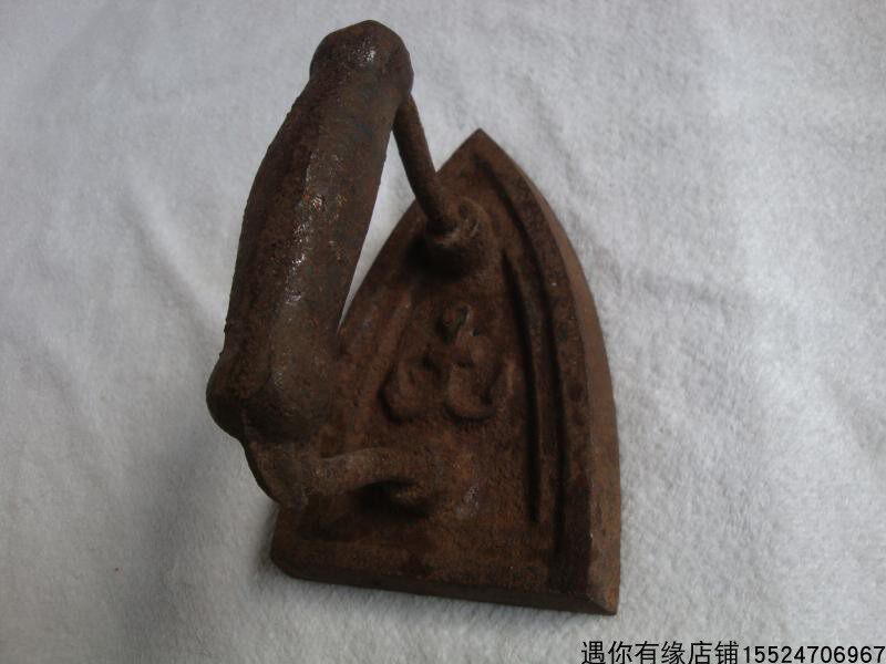 Early production of iron anchor plate raw iron charcoal fire iron collection nostalgia second-hand old fashioned objects bronzer handiwork-Taobao