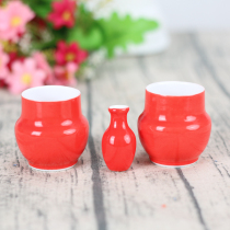 Thrush Hemp Hemp Hemp material hand-painted landscape bird food pot bird Cup bird bowl porcelain bowl Cup Jingdezhen bamboo bird cage accessories