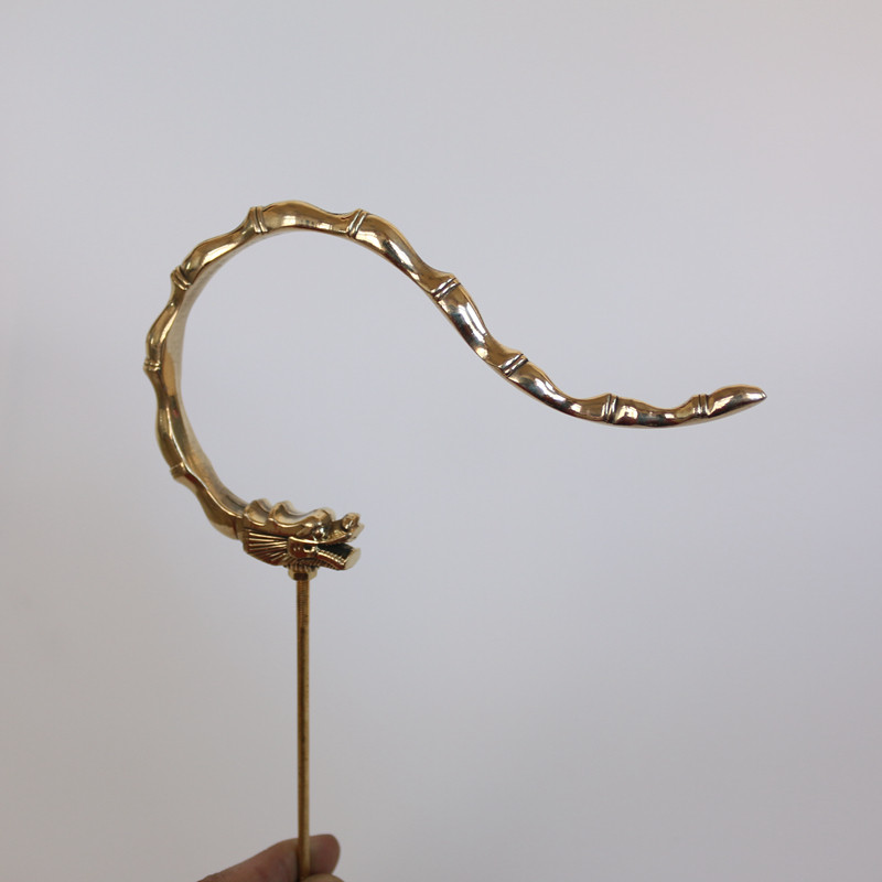 Boutique Painting Brow Stainless Steel Bird Cage Accessories Bamboo Bamboo Old Bamboo Bird Cage Hook Hooks Pure Brass