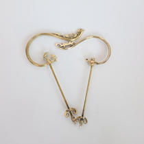 Boutique thrush stainless steel bird cage accessories Bamboo bamboo old bamboo bird cage hook hook pure copper accessories