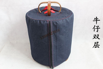 Thrush chin bamboo bird cage denim embroidery net coat cage cage cloth