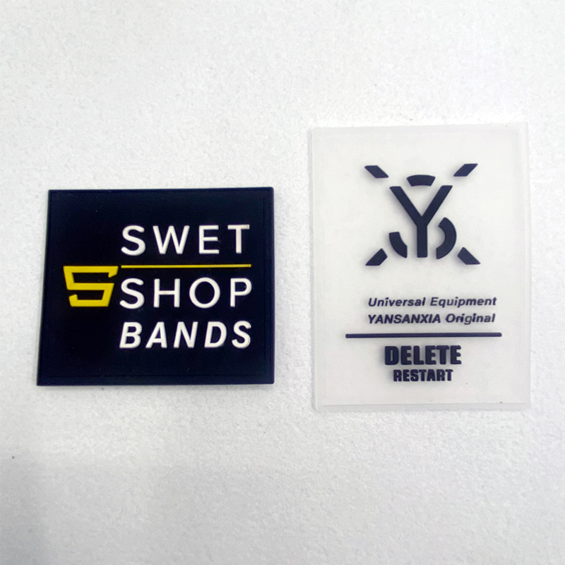LOGO soft glue badge custom rubber cartoon pvc clothes standard accessories silicone drop plastic Velcro armband customization