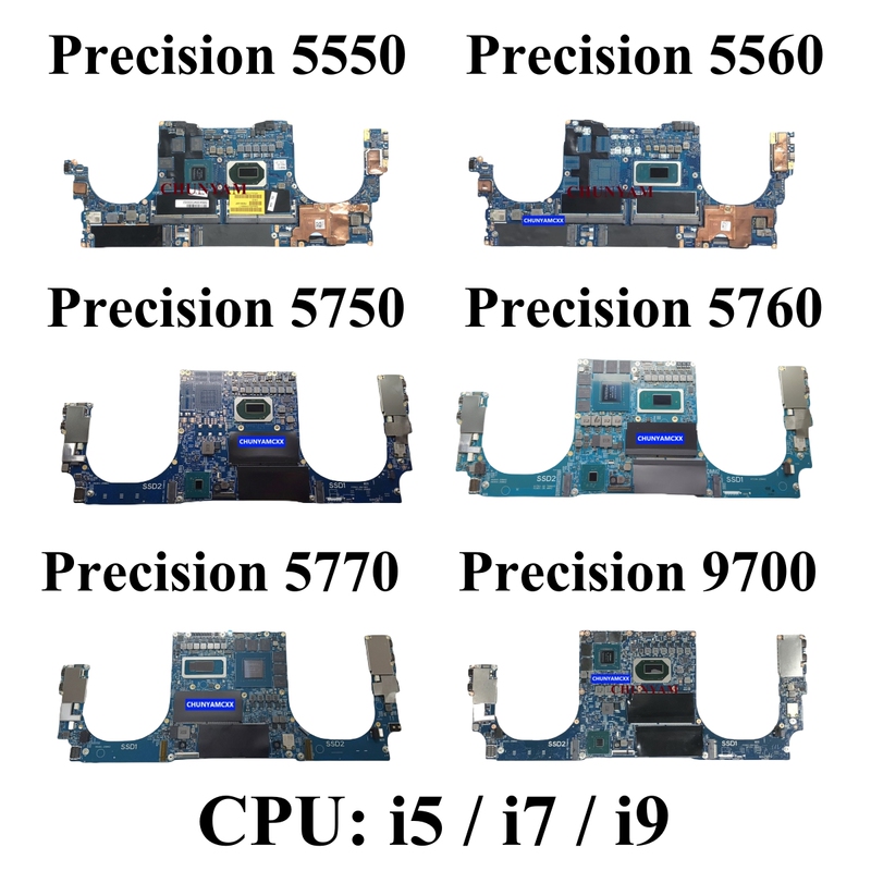 Dell/Dell Precision 5550 5560 5750 5760 5770 9700 7540 Motherboard