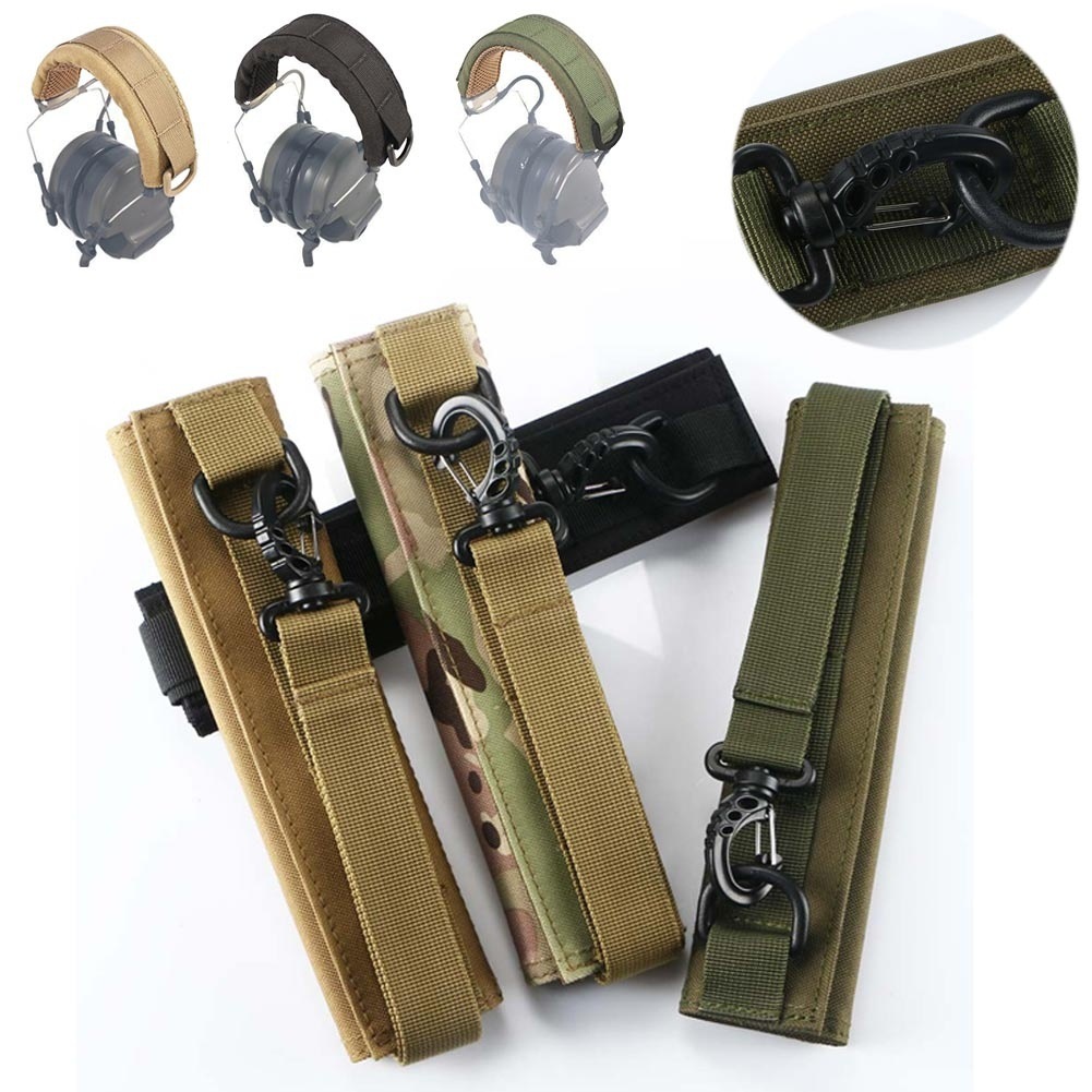 New Headphone Hood Outdoor Military Fan Tactics Universal Molle Style Headphone Hood Headband Hair Stirrup
