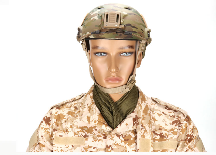 Ngoài trời commando chiến thuật khăn nam giới và phụ nữ ngoài trời fan quân đội ngụy trang vuông khăn bib rừng ngụy trang lưới khăn khăn đa năng phượt thủ