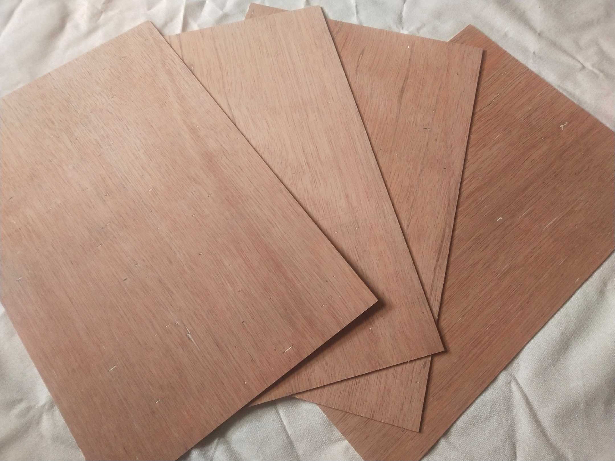 3mm Three-in-three plywood plywood 60x40 cm 1 sheet of customizable single-sided peach core Oguman