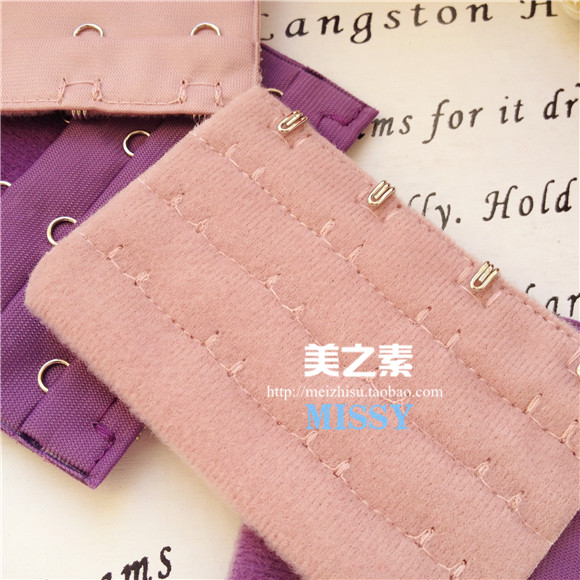 4 miếng áo ngực mở rộng khóa cộng với khóa dài khóa ngực đồ lót kéo dài bốn hàng khóa 4 hàng khóa 40 chiều rộng màu 7,6 miếng nới áo ngực bản 3 móc