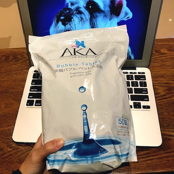 Pre-order Japanese pet SPA imported AKA bicarbonate tablets, hair-care beauty hair decontamination and deodorization carbonate tablets 1