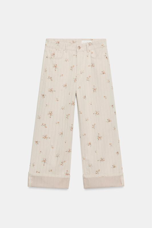 July Zara Domestic Genuine Product Purchasing Agent 9632/242 Women's Mid-Waist Printed Tapered Jeans 9632242 July Zara Domestic Genuine Product Purchasing Agent 9632/242 Women's Mid-Waist Printed Tapered Jeans 9632242