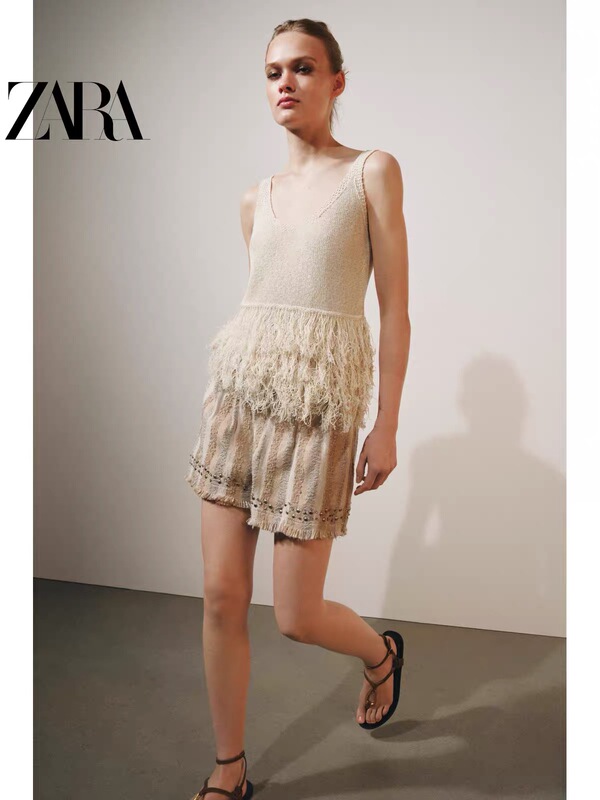July Zara Domestic Genuine Product Purchasing Agent 6895245 Women's Resort-Style Striped Shorts 6895/245