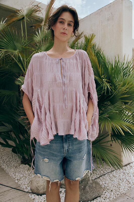 July Zara Domestic Genuine Product Purchasing Agent 5067/628 Women's Textured Cape Top 5067628 July Zara Domestic Genuine Product Purchasing Agent 5067/628 Women's Textured Cape Top 5067628