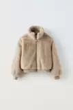 Октябрь Zara Подлинная домашняя покупка 3791/702 3791702 Girl Artificial Effect Jacket