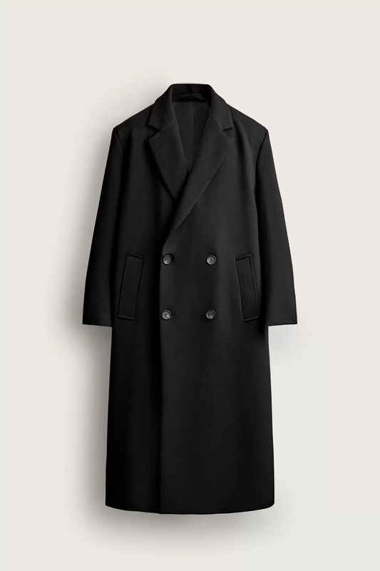 October Zara Domestic Genuine Product Purchasing Agent 1052/331 Men's Loose Double-Breasted Coat Jacket 1052331