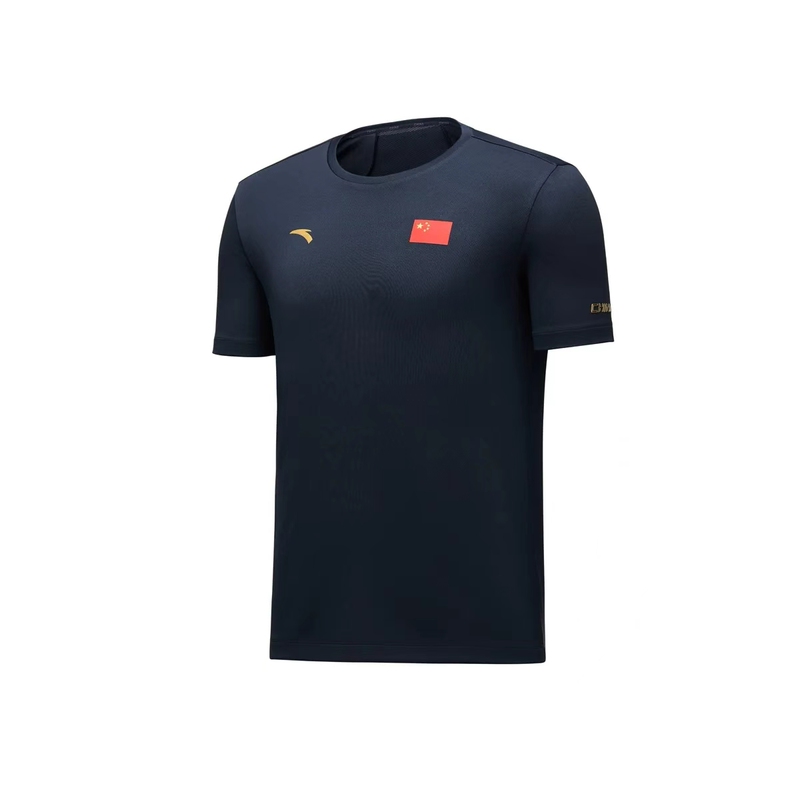 Anta Genuine 2025 Summer National Team Round Neck Training Short-Sleeved T-Shirt for Men 452520101/Women 462520101