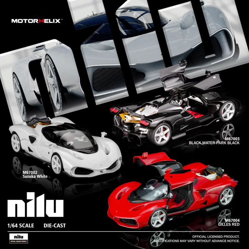 Motorhelix Mh 1:64 Alloy Car Model Nilu27 Nilu鸥翼门