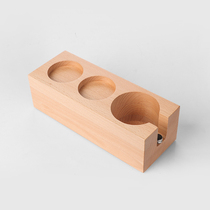Solid Wood Coffee Base Press Powder Holder Subeech Wood Beech Wood Coffee Powder Tank Hand Rack Handle Holder Furniture Dealer