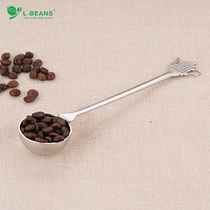 304 stainless steel coffee spoon stainless steel measuring bean spoon stainless steel fruit powder spoon powder spoon coffee bean spoon powder