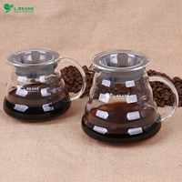 L-BENAS Cloud Pot Bình thủy tinh / cà phê chia ly dễ thương chịu nhiệt 360ml / 600ml - Cà phê bình pha cà phê moka điện