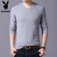 Playboy áo len mới nam dài tay áo thun cổ chữ xuân và áo len mỏng mùa thu nam phiên bản hàn quốc của áo len thủy triều áo thể thao nam
