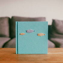 Three Fish Children Embroidery Cloth Art Butterfly Dress Art Paper Personality Baby Album Custom Memorial Album Photo Book