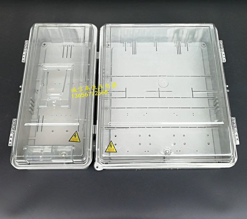 Three-phase 2 users transparent electric meter case Photovoltaic power box power box CT mutual inductance type multifunctional electric meter box