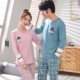 Bộ đồ ngủ mùa xuân và mùa thu cho bé gái cotton dài tay phiên bản Hàn Quốc của bộ phim hoạt hình mùa đông dễ thương phục vụ nhà thể thao nam bộ pijama lụa