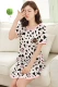 Summer lady cotton ngắn tay váy ngủ hoạt hình mùa xuân dễ thương cộng với phân bón XL cotton béo mm mùa thu và đồ ngủ mùa đông áo đầm đẹp