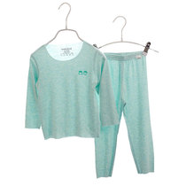 Childrens non-trace pajamas summer boys and girls long sleeves modal thin autumn clothes set home air-conditioned clothing