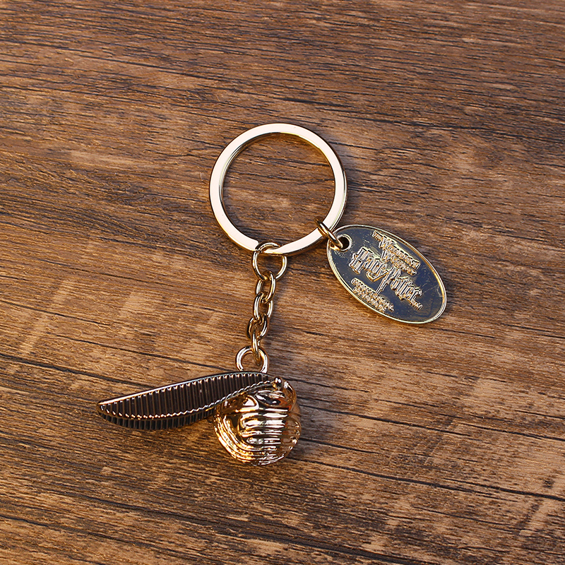 Harry Peripheral Golden Snitch Keychain Metal Pendant Ready-Made Golden Probe Universal Studios Model